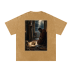 Jubilore “David” Snow Washed Oversized Cotton T-Shirt