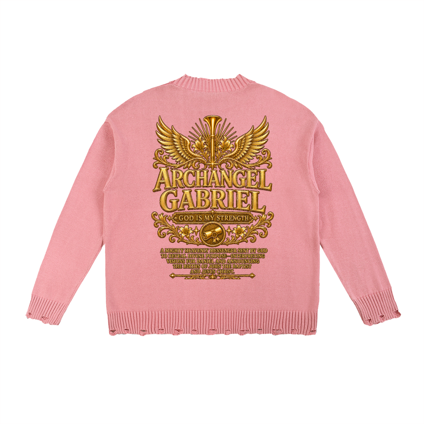 Jubilore "Gabriel" Vintage Washed Hand-Frayed Sweater