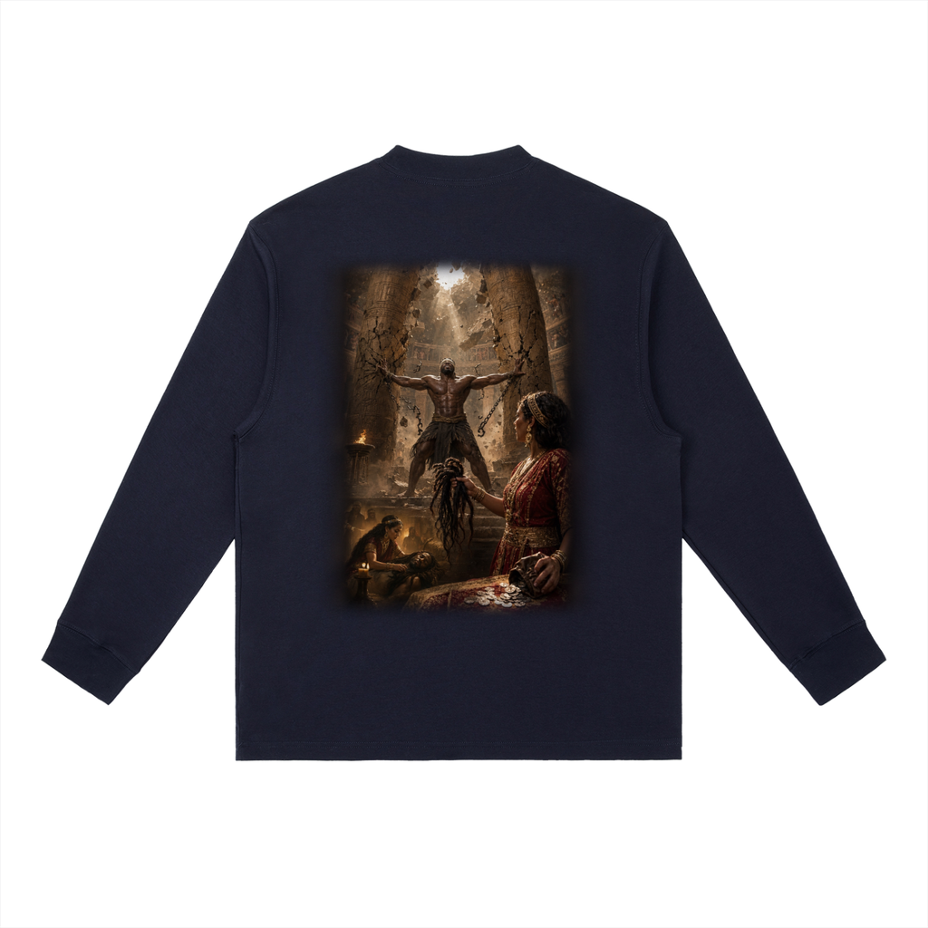 Jubilore "Samson" Essential Crewneck Long-Sleeve T-Shirt