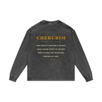 Jubilore Cherubim Acid Wash Oversize Long Sleeve T-Shirt