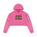 Jubiloré "JIK" Women’s Mineral Washed Crop Hoodie
