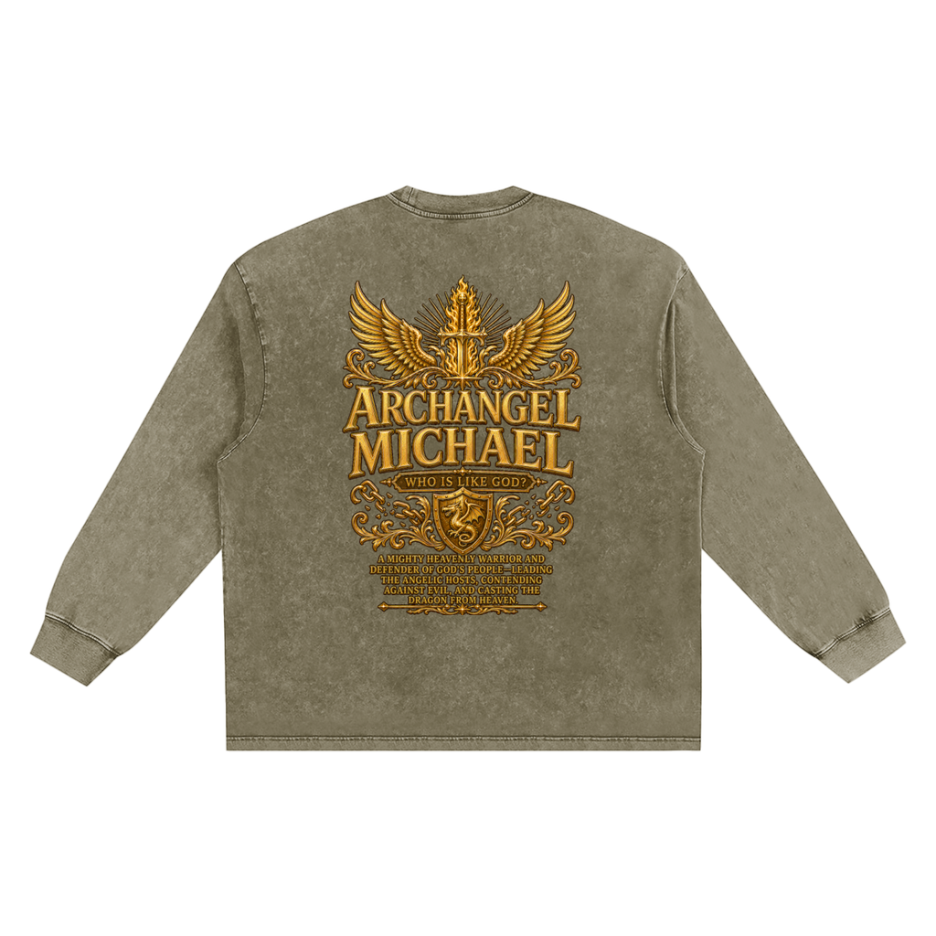 Jubilore "Michael" Snow Washed Frayed Edge T-Shirt