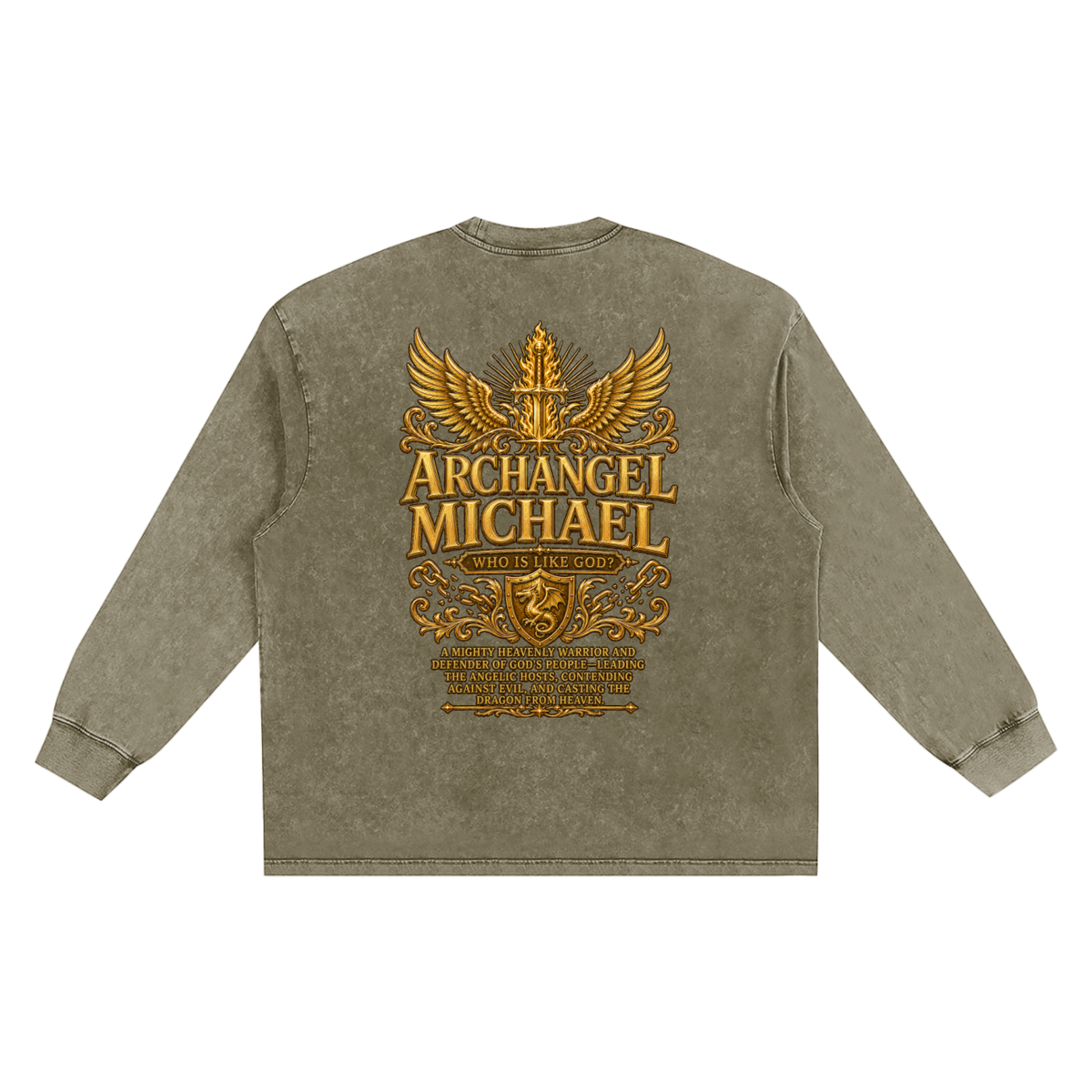 Jubilore "Michael" Snow Washed Frayed Edge T-Shirt