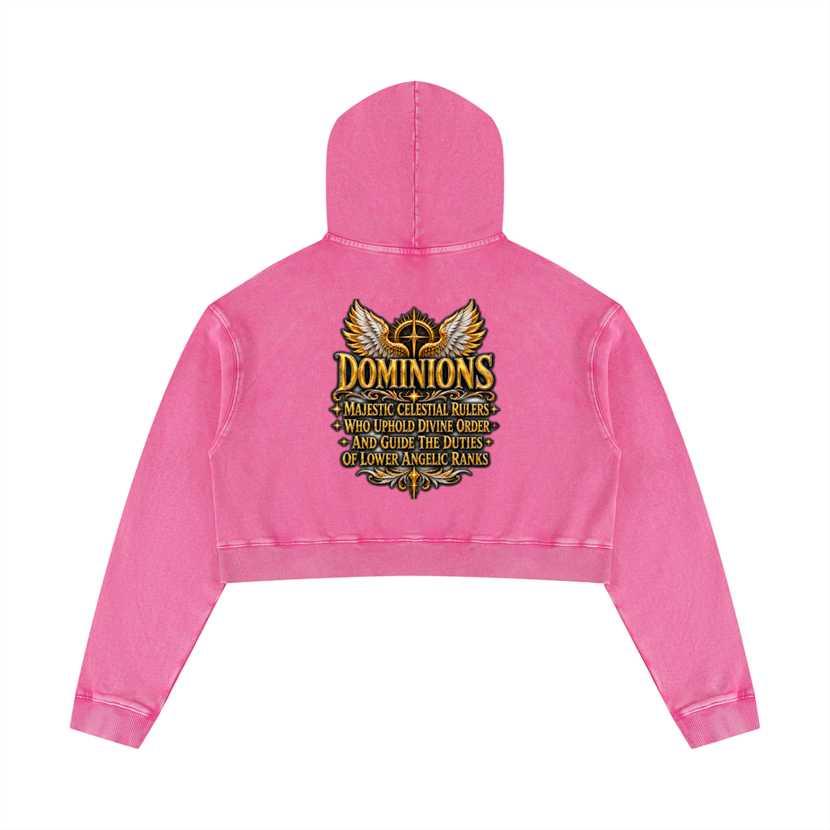 Jubiloré "Dominions" Women’s Mineral Washed Crop Hoodie