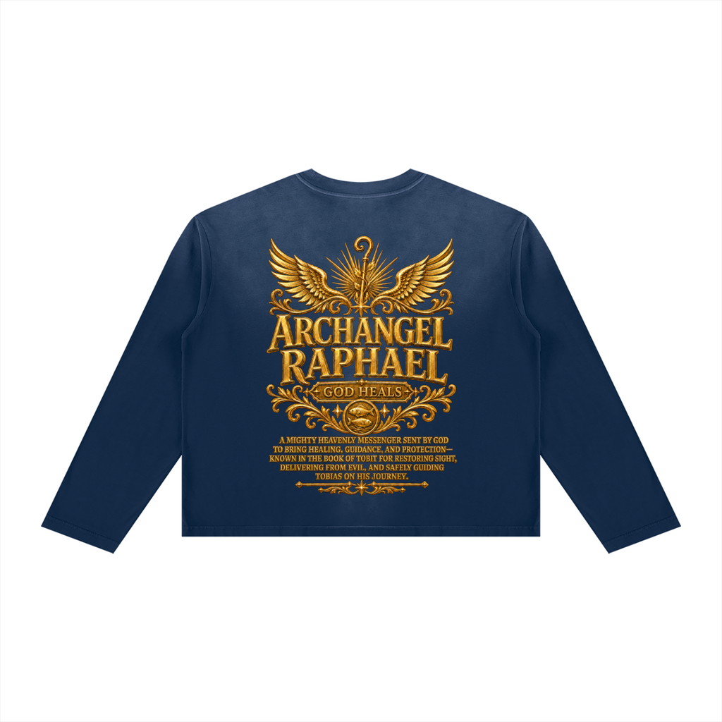 Jubilore "Raphael" Unisex Sunfade Boxy Long Sleeve T-Shirt