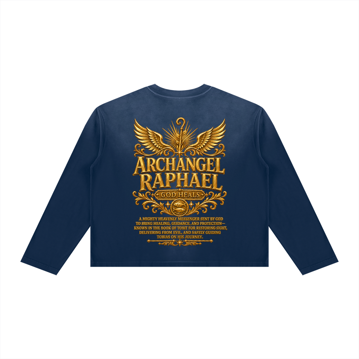 Jubilore "Raphael" Unisex Sunfade Boxy Long Sleeve T-Shirt