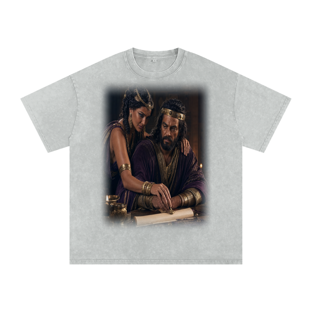 Jubilore “Jezebel” Snow Washed Oversized Cotton T-Shirt