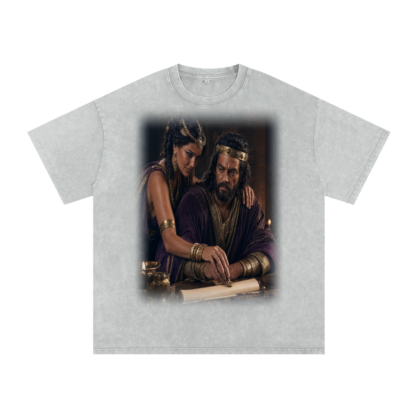 Jubilore “Jezebel” Snow Washed Oversized Cotton T-Shirt