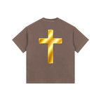 Jubilore "Jesus Is LORD" Vintage Washed Oversized Cotton T-Shirt