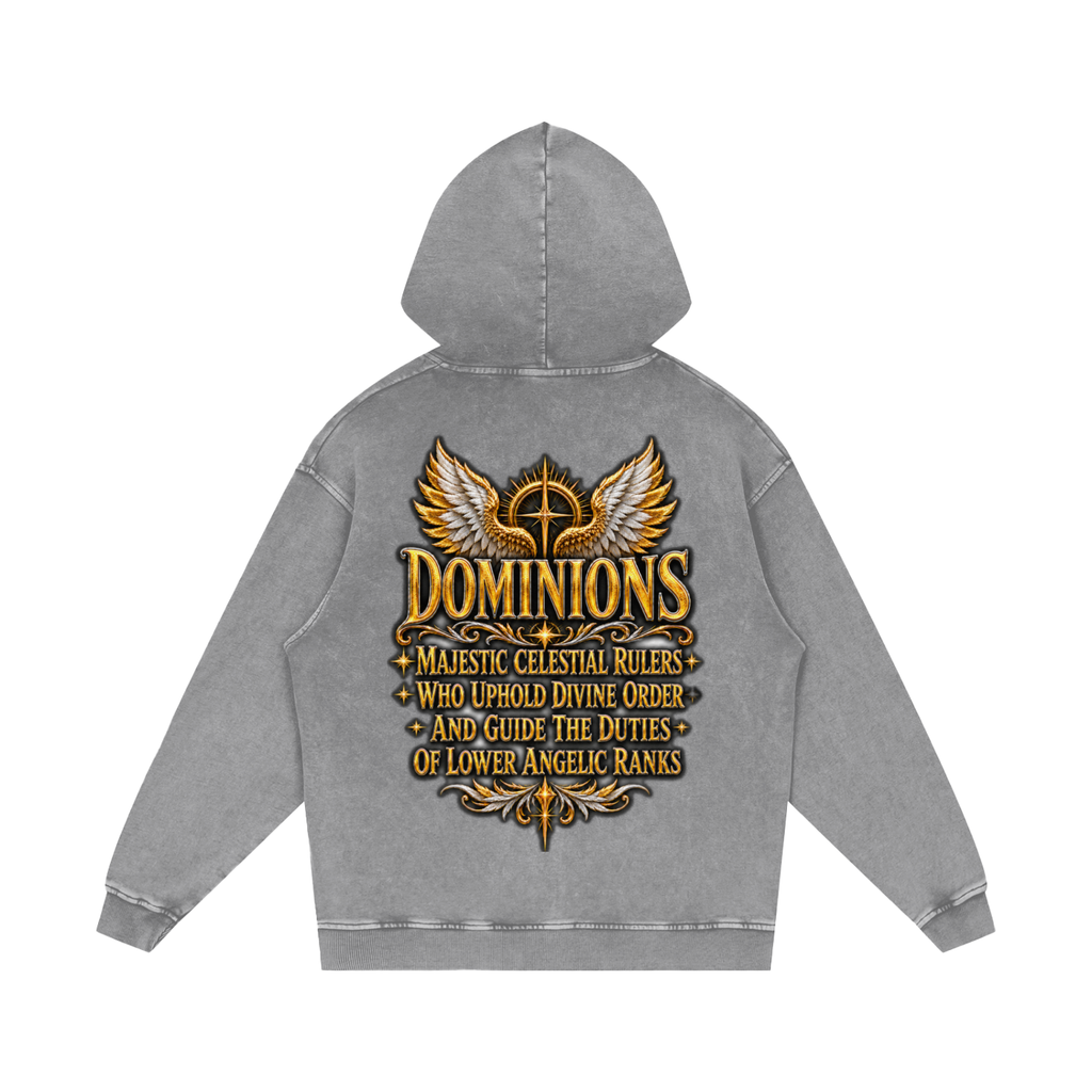 Jubilore "Dominions" Snow Washed Loose Cotton Hoodie