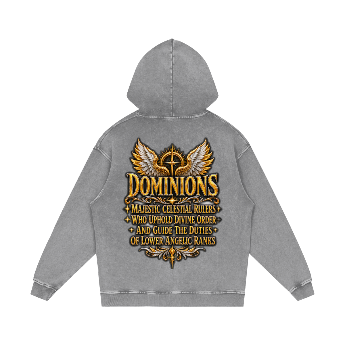 Jubilore "Dominions" Snow Washed Loose Cotton Hoodie