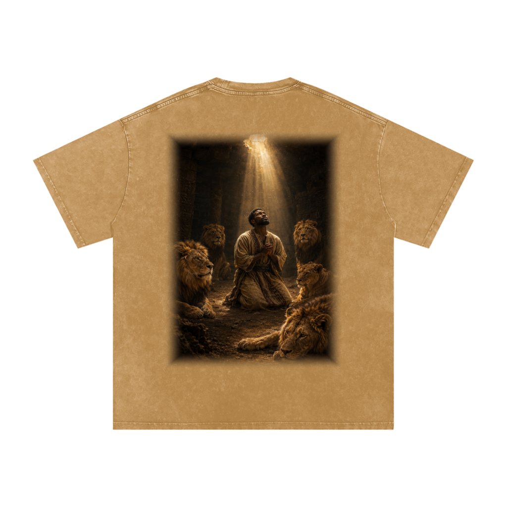 Jubilore "Daniel" Snow Washed Oversized Cotton T-Shirt