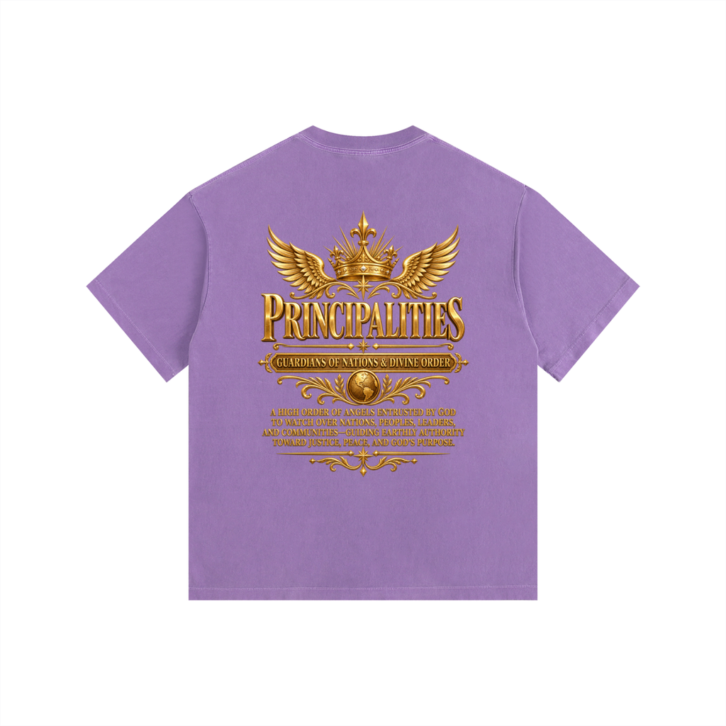 Jubilore "Principalities" Vintage Washed Oversized Cotton T-Shirt