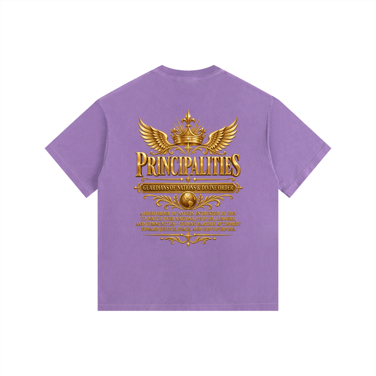 Jubilore "Principalities" Vintage Washed Oversized Cotton T-Shirt