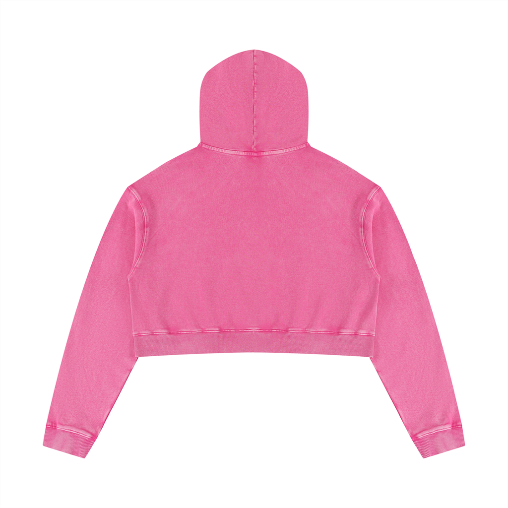 Jubiloré "JIG" Women’s Mineral Washed Crop Hoodie