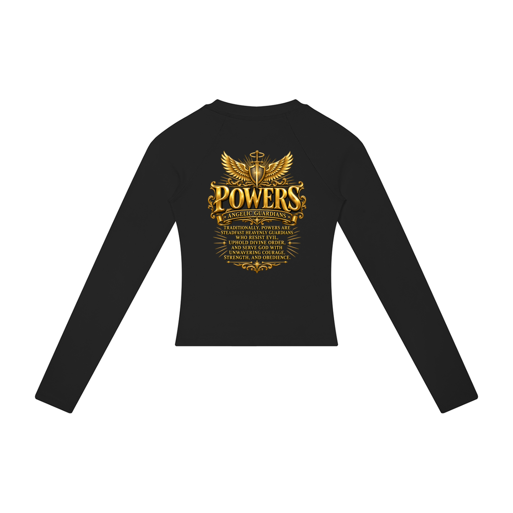 Jubiloré "Powers" Women’s Slim Raglan Long Sleeve T-Shirt