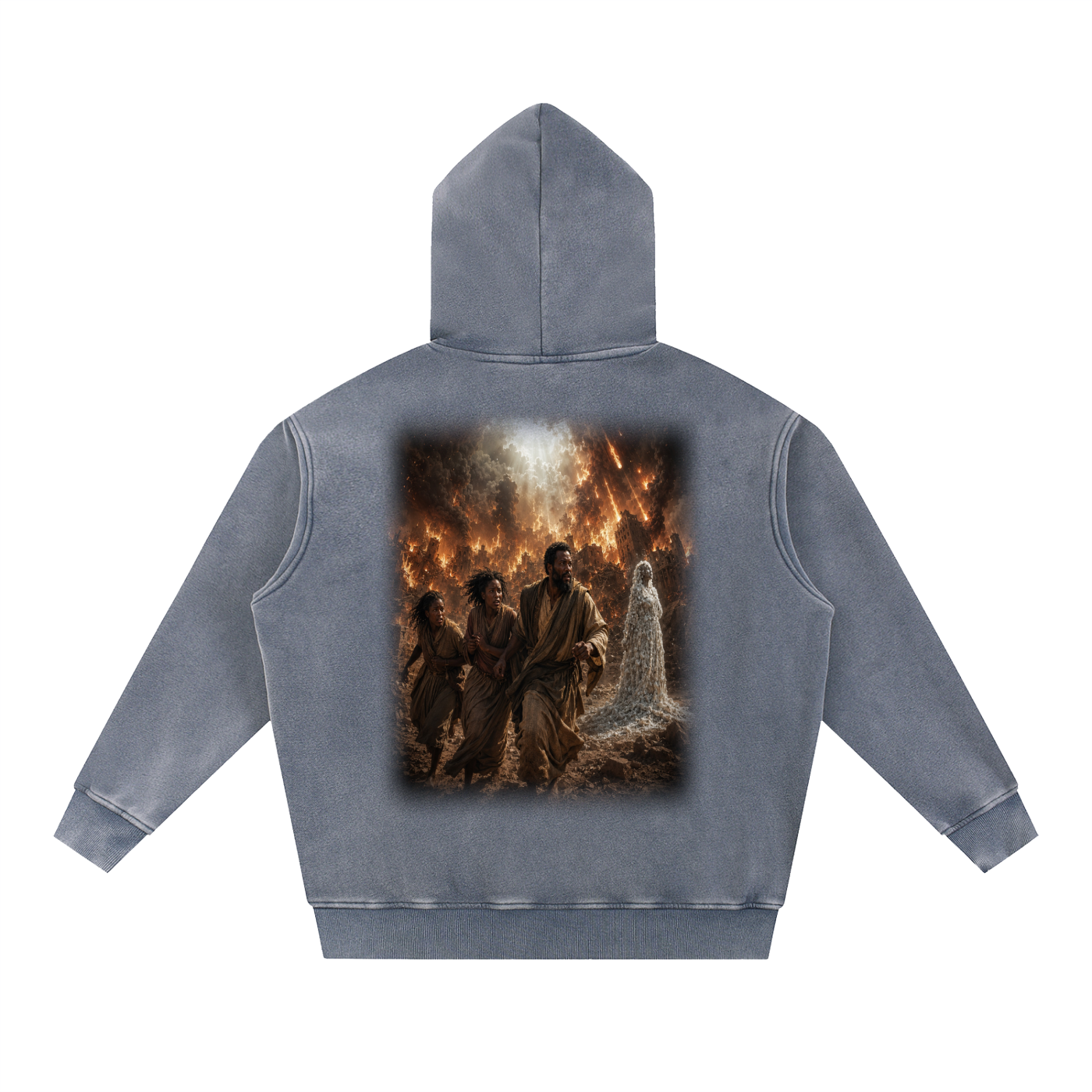 Jubilore "Sodom & Gomorroh" Snow Wash Fleece Oversize Hoodie