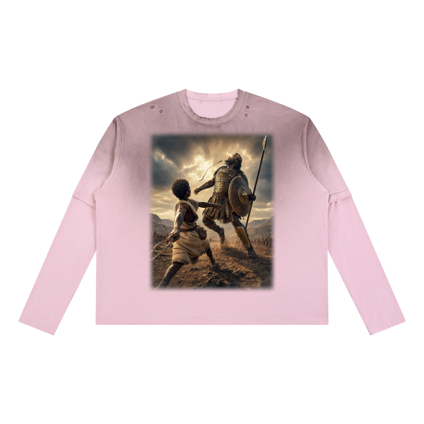 Jubilore “David” Unisex Vintage Wash Layered T-Shirt