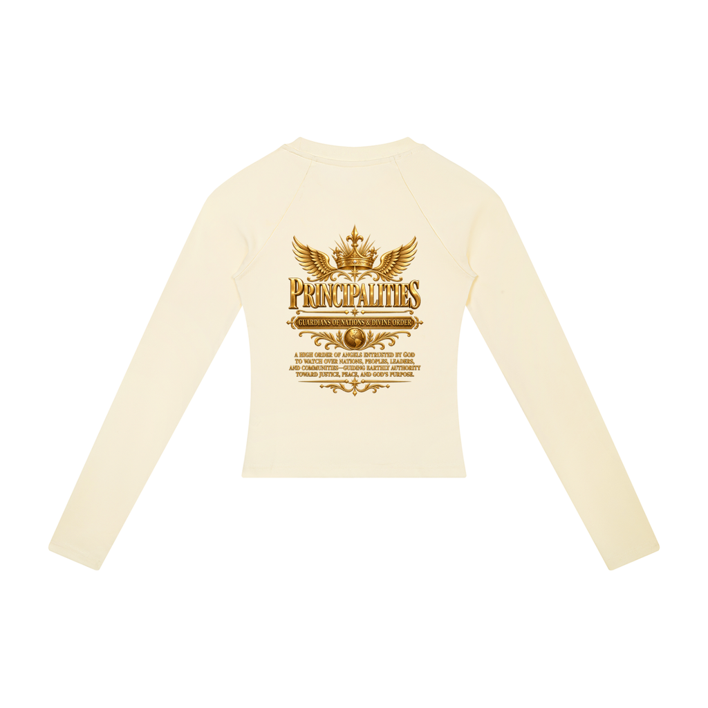 Jubiloré "Principalities" Women’s Slim Raglan Long Sleeve T-Shirt