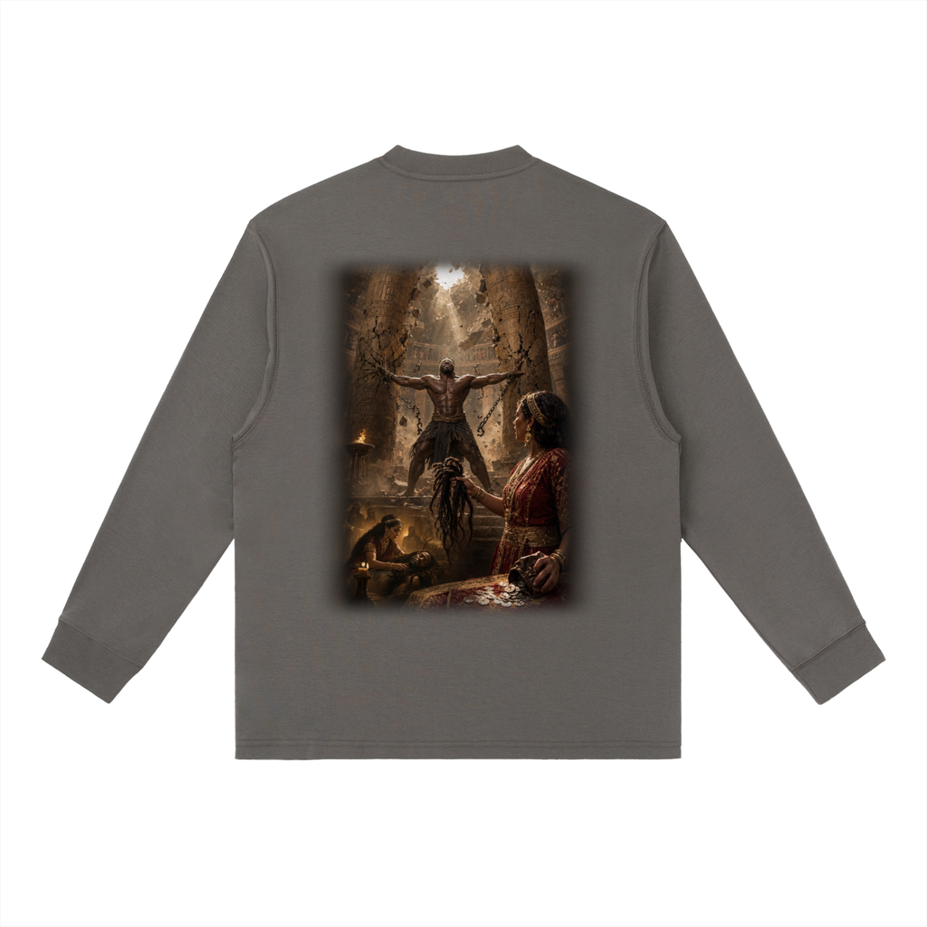 Jubilore "Samson" Essential Crewneck Long-Sleeve T-Shirt