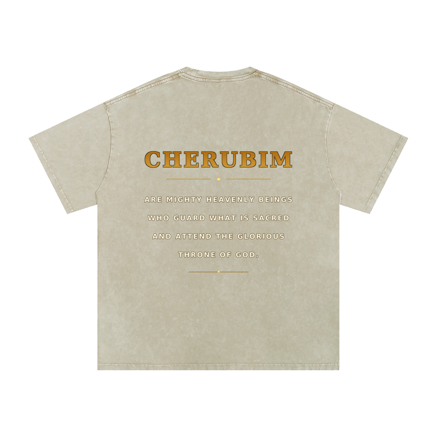 Jubilore Cherubim Snow Washed Oversized Cotton T-Shirt