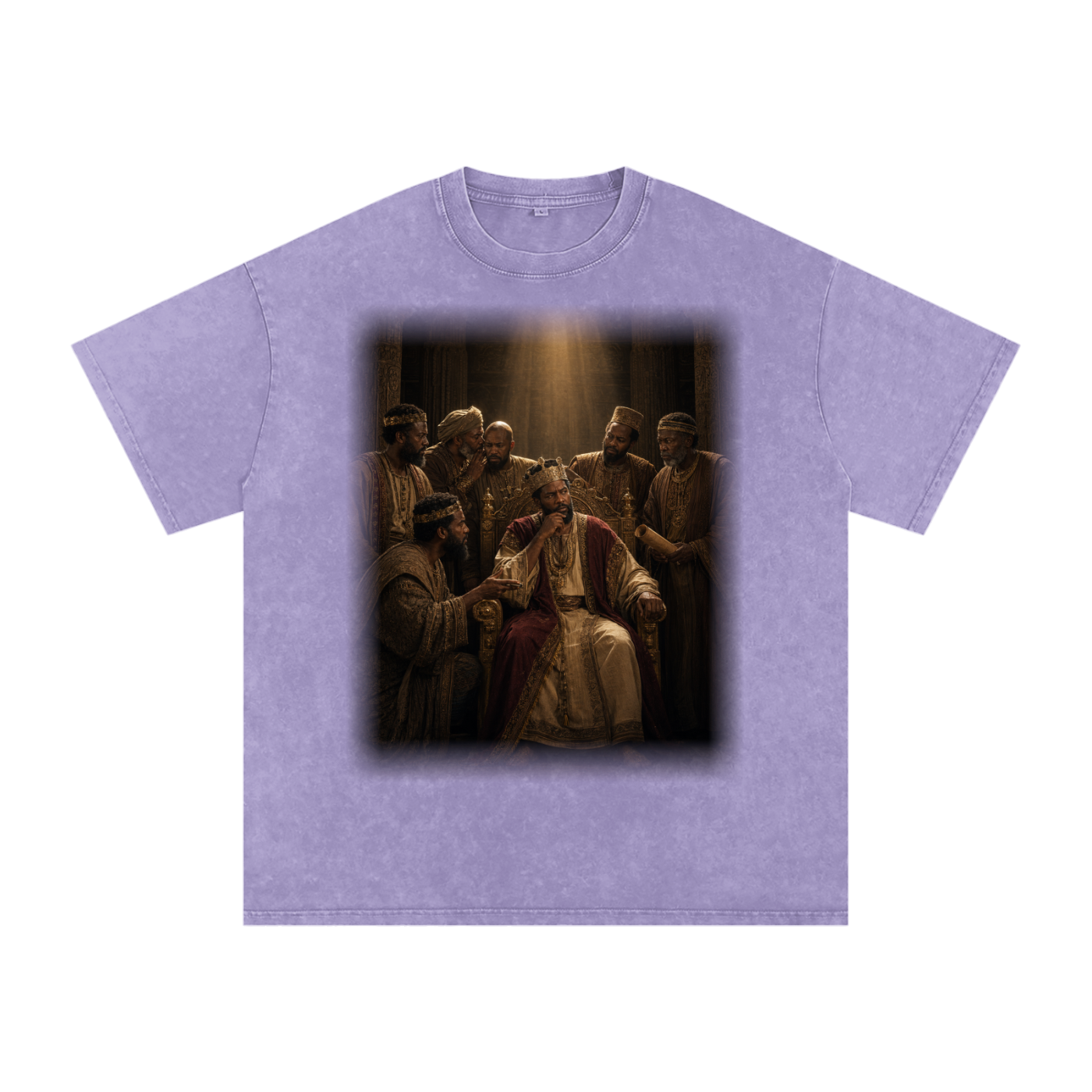 Jubilore "Daniel" Snow Washed Oversized Cotton T-Shirt
