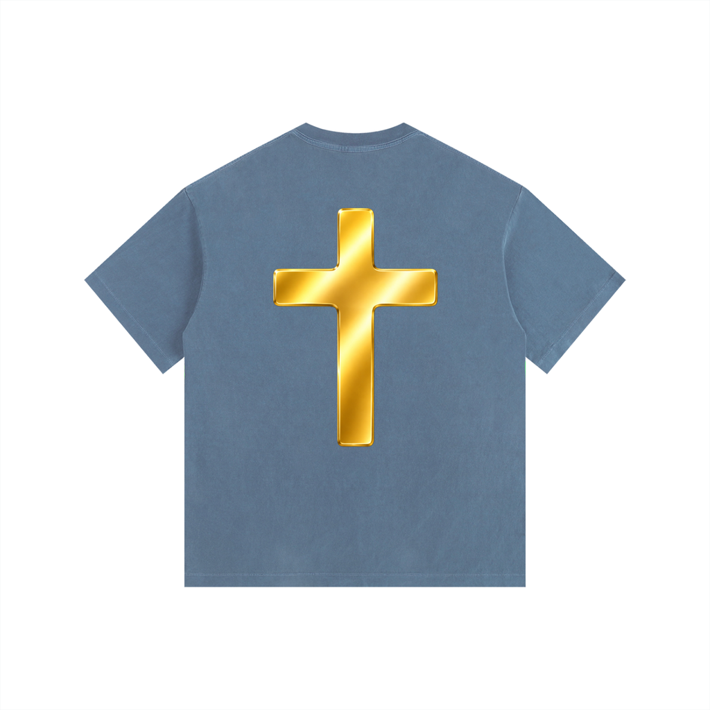 Jubilore "Jesus Is LORD" Vintage Washed Oversized Cotton T-Shirt
