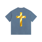 Jubilore "Jesus Is LORD" Vintage Washed Oversized Cotton T-Shirt