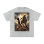 Jubilore “David” Snow Washed Oversized Cotton T-Shirt
