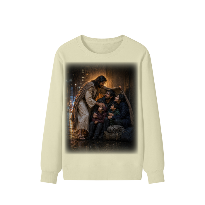 Jubilore "Christ Saves" Classic Unisex Cotton Sweatshirt