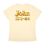 Jubiloré “Jesus Resurrects Lazarus” Women's Slim Fit Crewneck T-Shirt