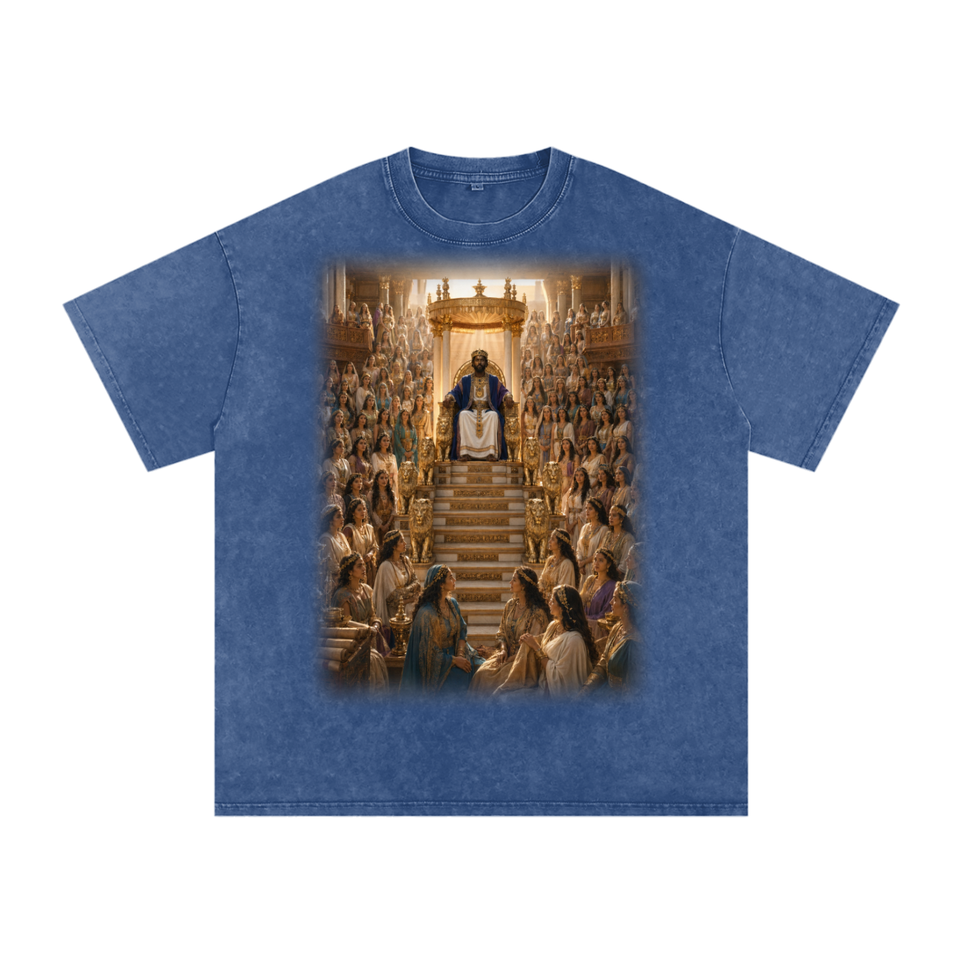 Jubilore “Solomon” Snow Washed Oversized Cotton T-Shirt