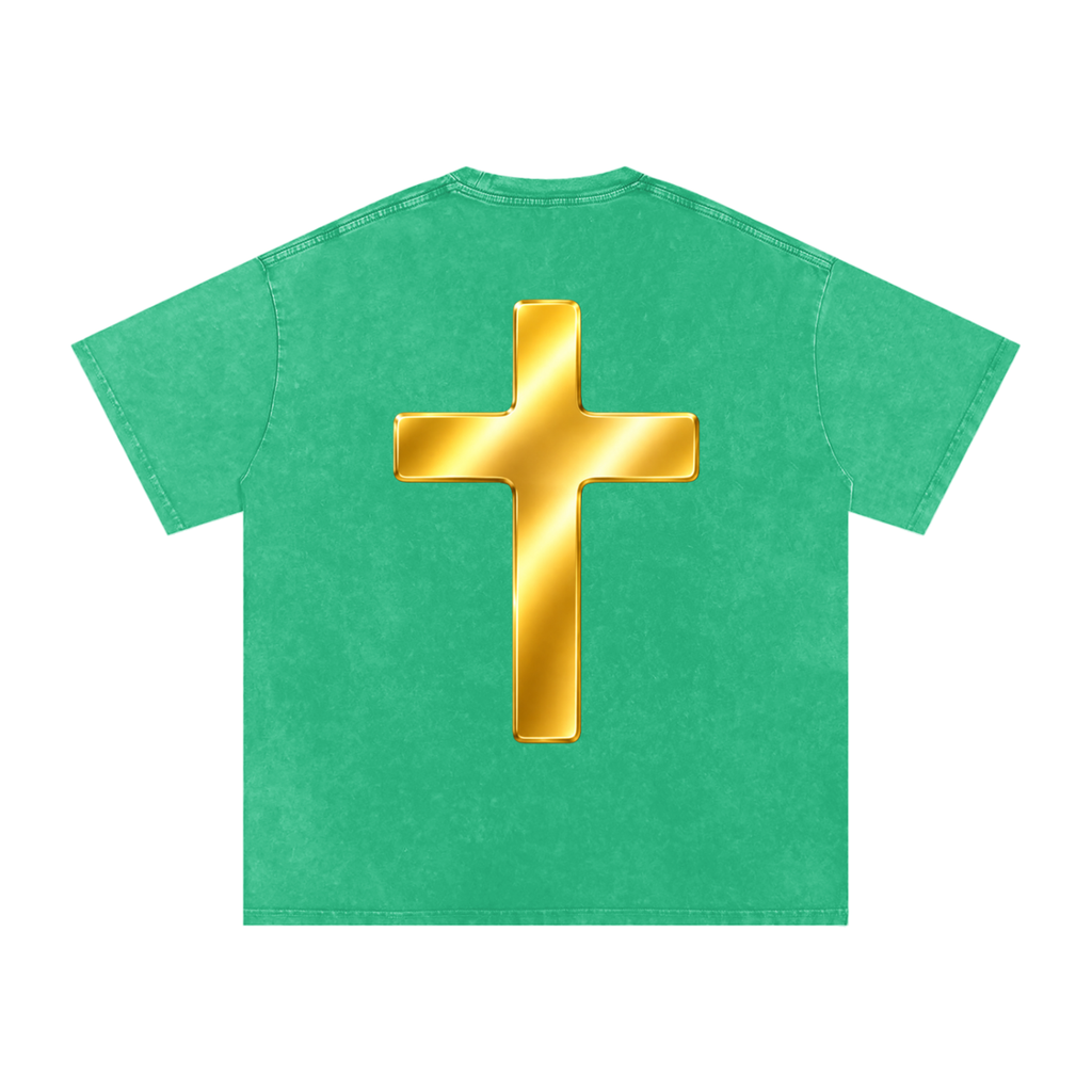Jubilore "Shroud of Turin" Snow Washed Oversized Cotton T-Shirt