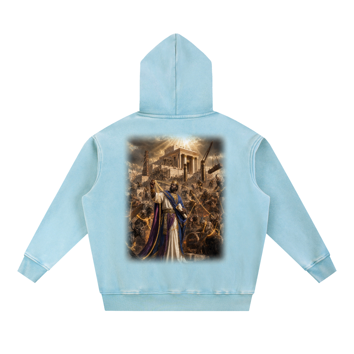 Jubilore "Solomon" Snow Wash Fleece Oversize Hoodie