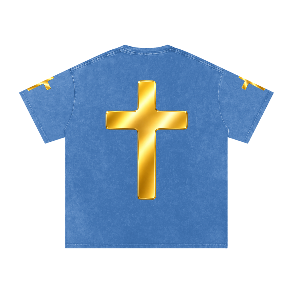 Jubilore "Jesus Is LORD" Snow Washed Oversized Cotton T-Shirt