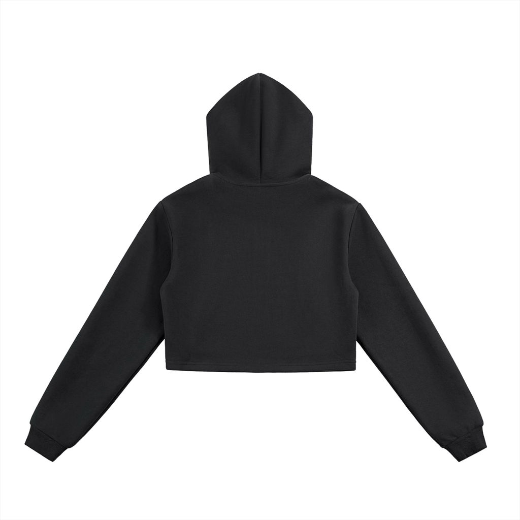 Jubiloré Essential Cropped Zip-Up Hoodie