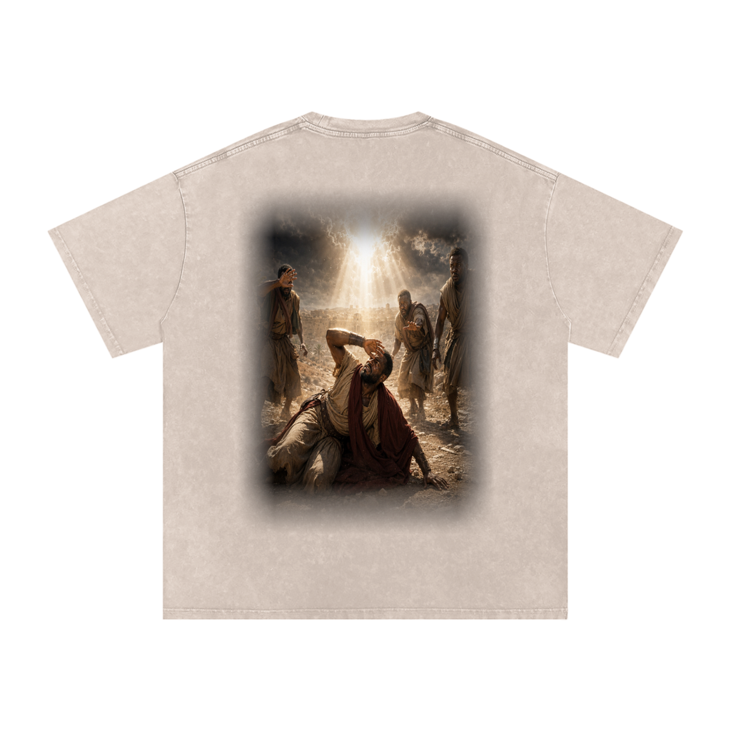 Jubilore “Paul” Snow Washed Oversized Cotton T-Shirt