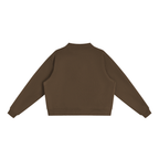 Jubiloré "JIK" Essential Fleece Mock-Neck Crew Sweatshirt