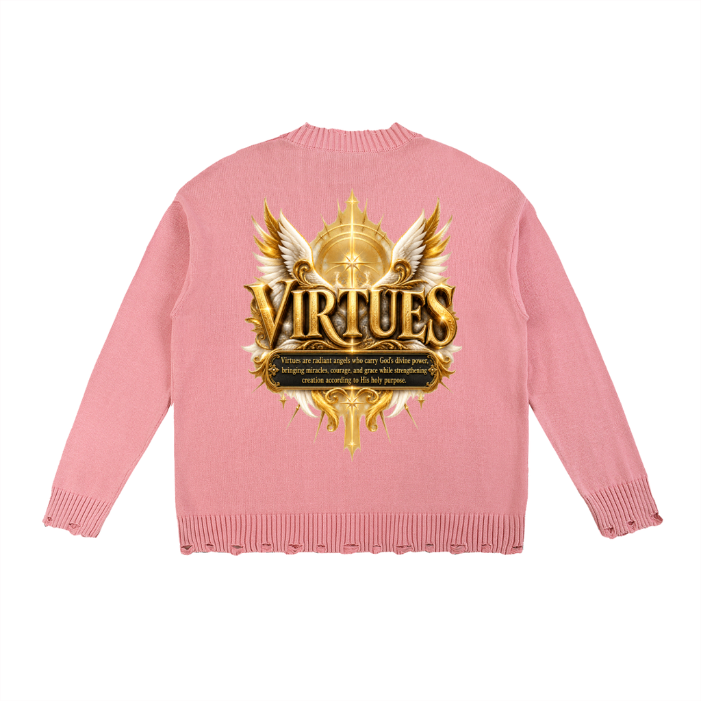Jubilore "Virtues" Vintage Washed Hand-Frayed Sweater