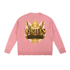 Jubilore "Virtues" Vintage Washed Hand-Frayed Sweater