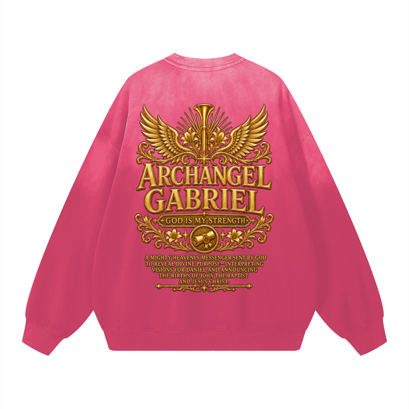 Jubilore "Gabriel" Sunfade Drop-Shoulder Cotton Sweatshirt