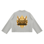 Jubilore "Virtues" Unisex Mock Neck Raw Edge Boxy Sweatshirt