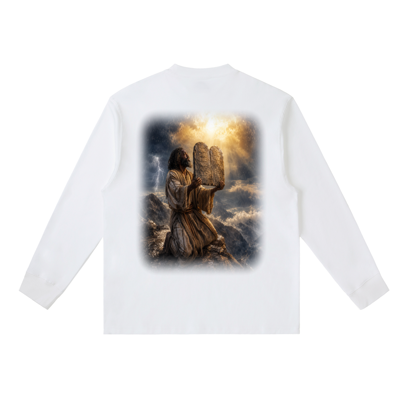 Jubilore “Moses” Essential Crewneck Long-Sleeve T-Shirt