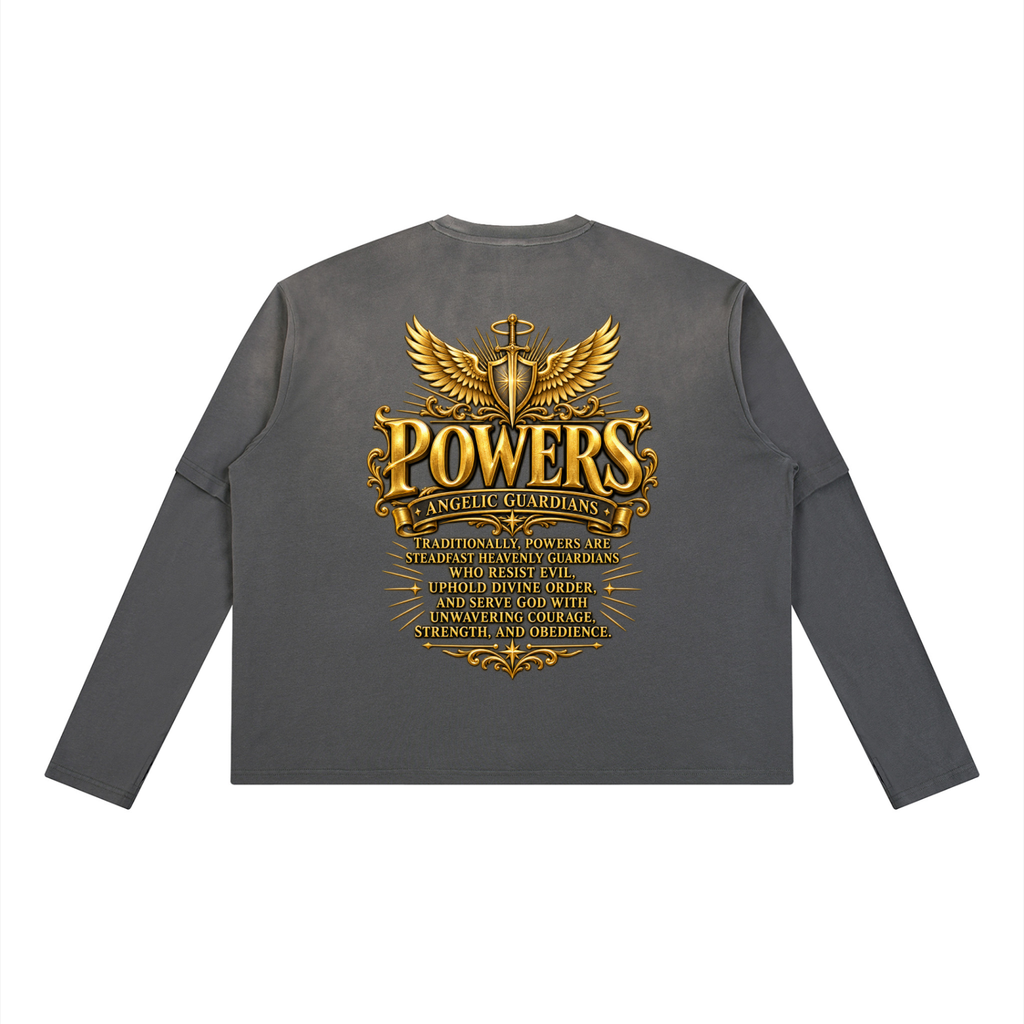 Jubilore "Powers" Unisex Vintage Wash Layered T-Shirt