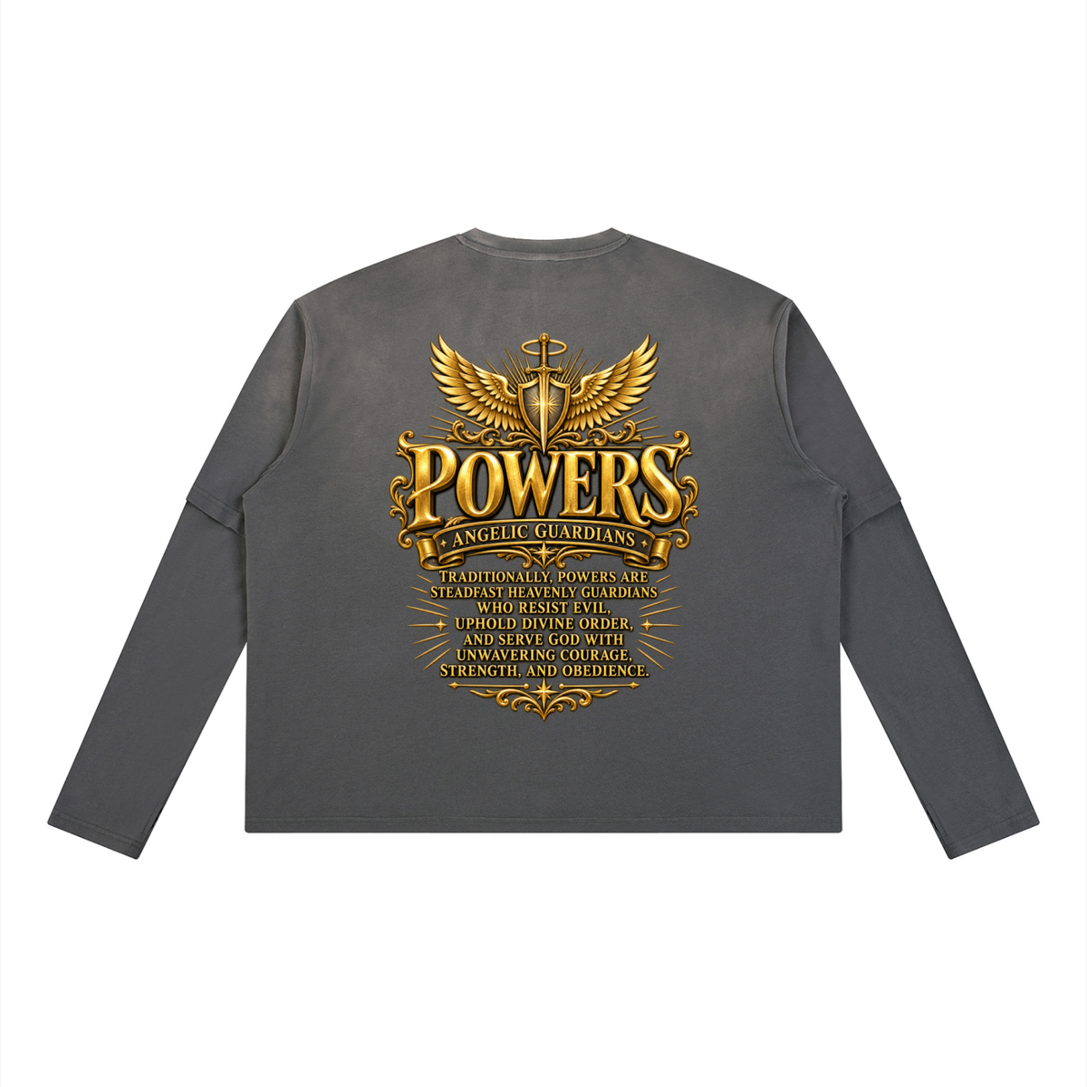 Jubilore "Powers" Unisex Vintage Wash Layered T-Shirt