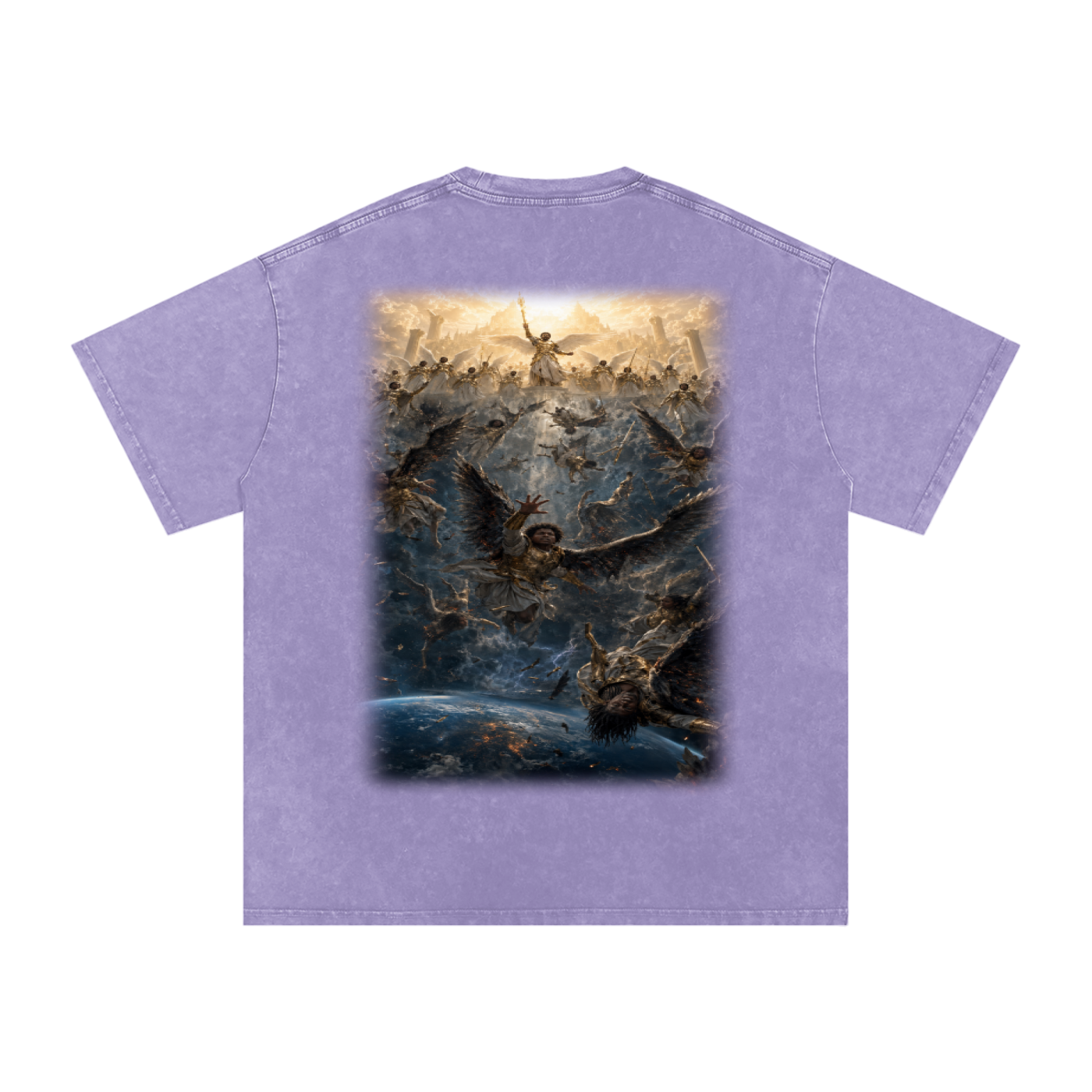 Jubilore "Three Wise Men" Snow Washed Oversized Cotton T-Shirt