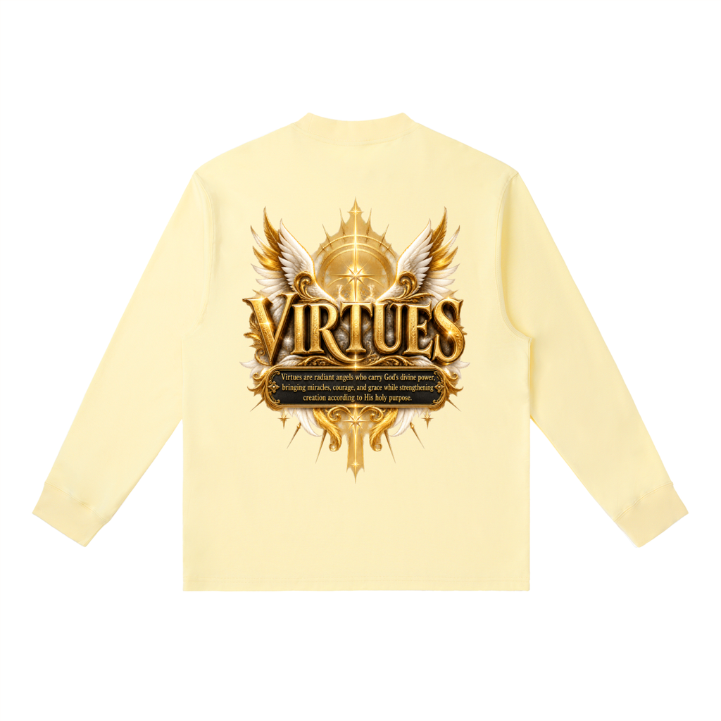 Jubilore "Virtues" Essential Crewneck Long-Sleeve T-Shirt