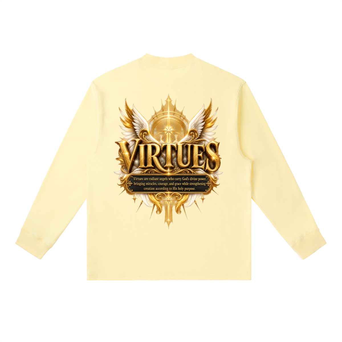 Jubilore "Virtues" Essential Crewneck Long-Sleeve T-Shirt