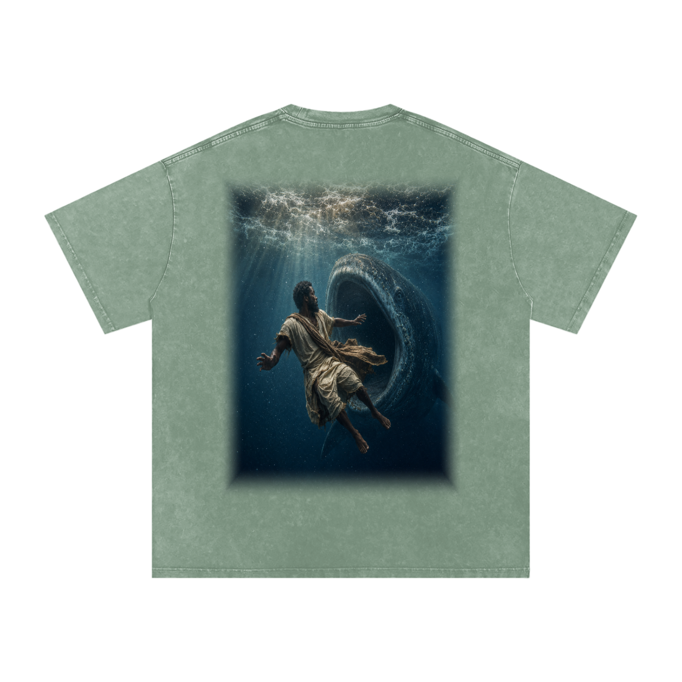 Jubilore "Jonah" Snow Washed Oversized Cotton T-Shirt