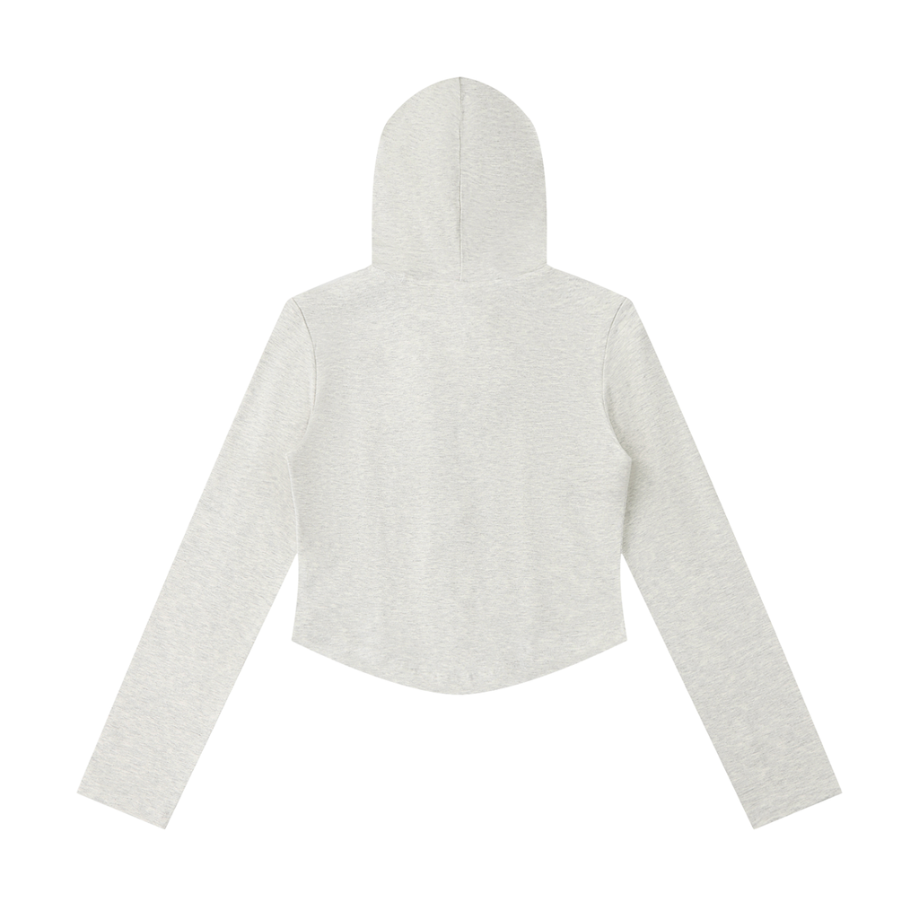 Jubiloré Women's Slim Cropped Full Zip Hoodie